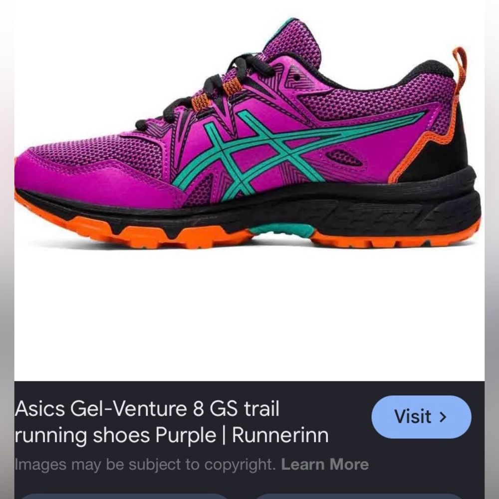 ASICS Women's Purple Venture 8’s Size US 7